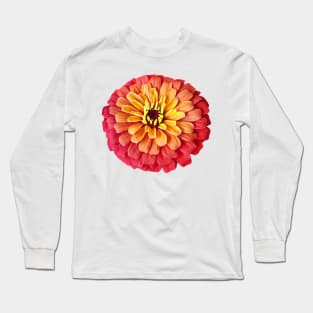 Zinnia in Shades of Orange Long Sleeve T-Shirt